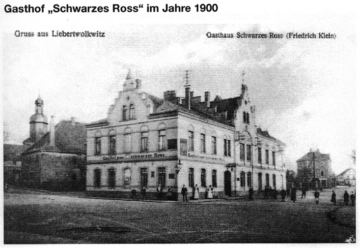 Gasthof "Schwarzes Ross" im Jahre 1900